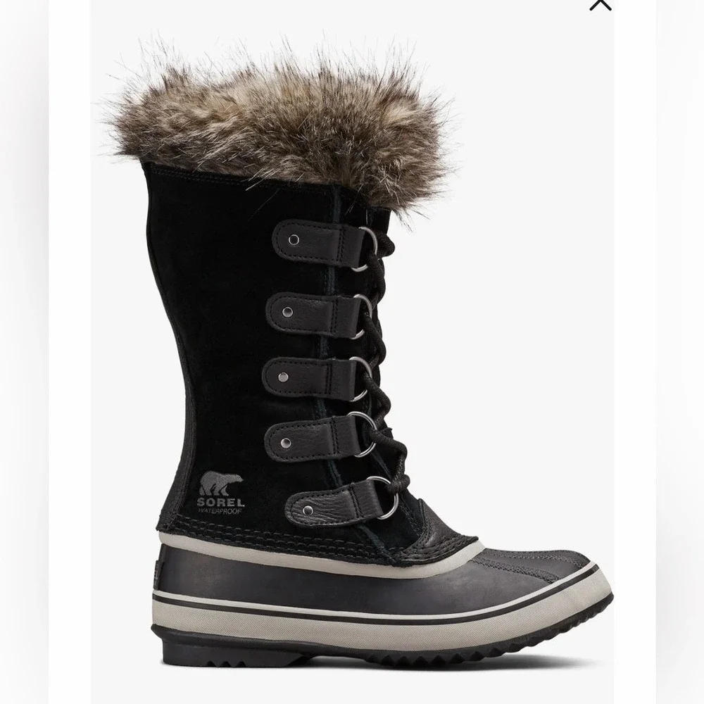 Sorel Joan of Arctic Waterproof Boot size‎ 7  Black/ Quarry
